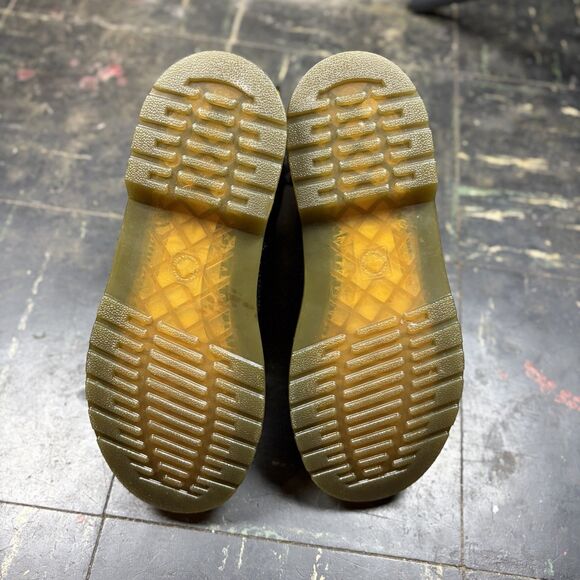 Dr. Martens 1460Y Black Patent Leather Combat Boots Size 5 Glossy Lace Up - Picture 5 of 6